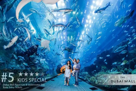 Dubai Mall Aquarium & Underwater Zoo- Basic Entry Tickets