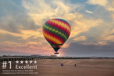 Deluxe Hot Air Balloon Ride With Camel Ride & Falcon Photography