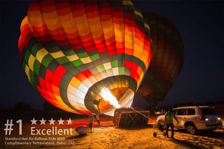 Standard Hot Air Balloon Ride With Refreshment