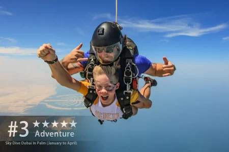 Sky Dive Dubai In Palm (January to April)