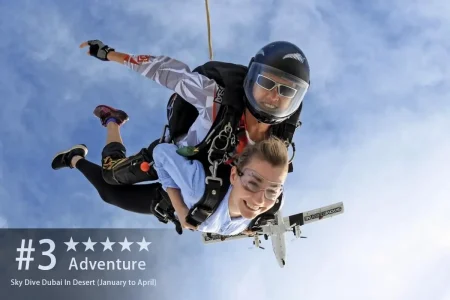 Sky Dive Dubai In Desert (January to April)
